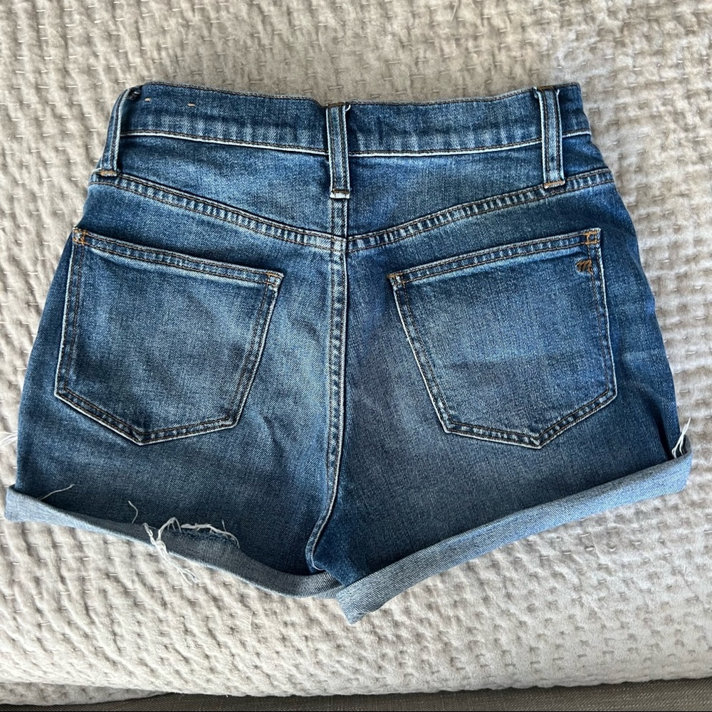 Madewell high waisted denim shorts